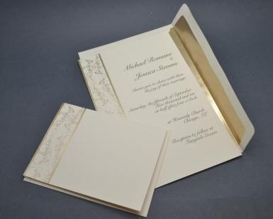 Wilton Royal Lining Gold Wedding Invitation Kits x 25 pack 1008-179 Image 1