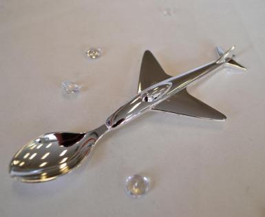 Wedding  Airplane Silver Spoon Image 1