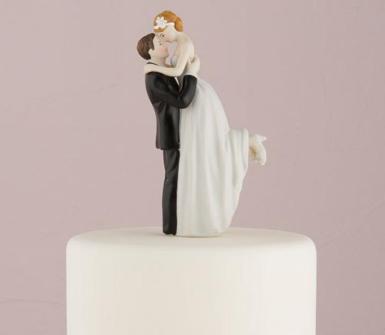 Wedding  True Romance Couple Bride and Groom Cake Topper Image 1