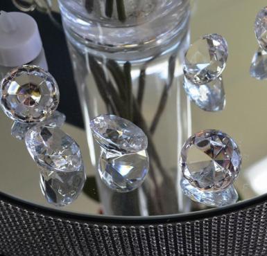 Wedding  Extra Large Acrylic Diamond Scatters x 12 Image 1