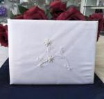 Guest book - Ivory Flower Beading image