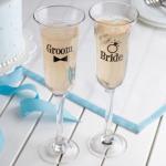 Toasting Glass - Bride & Groom image