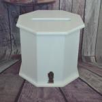 Octagon White Timber Card Box, Wishing Well image