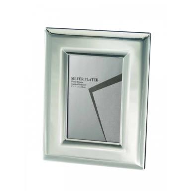 Wedding  Mirror Finish Silver Pltd Luxe Frame 4x6 Image 1