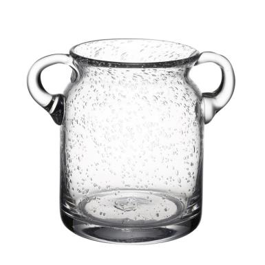 Wedding  Bubble Glass Vase Wide Squat Image 1