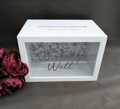 Wedding  Wishing Well Box - White Image 1