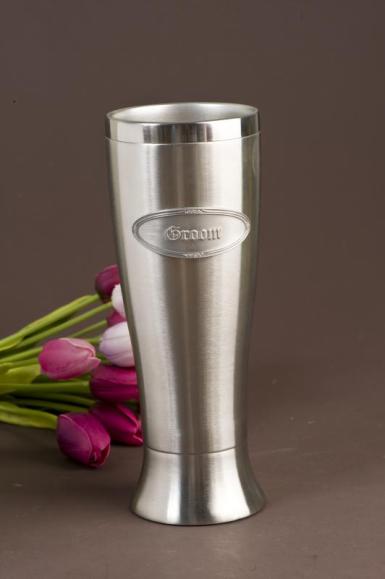 Wedding  Stainless Steel Pilsner Mug - Customised Image 1