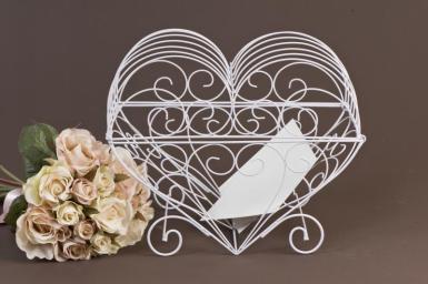 Wedding  Heart Shape Bird Cage Image 1