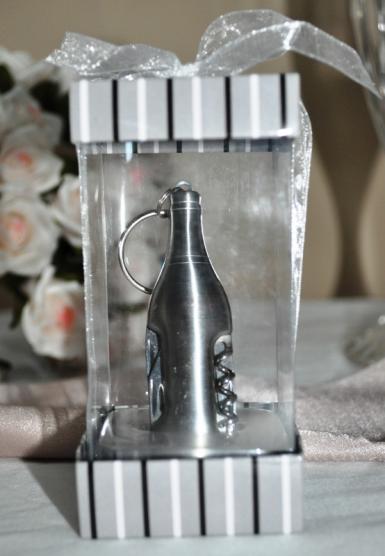 Wedding  Stainless Steel Bar Tool and Keyring Image 1