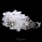 Chrysalini Bridal Headband, Wedding Vine Hairpiece with Crystals - E90161 image
