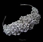 Chrysalini Bridal Headband, Wedding Vine Hairpiece with Crystals - E91707 image