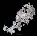 Chrysalini Bridal Headband, Wedding Vine Hairpiece with Crystals - E92317 image