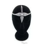 Chrysalini Bridal Headband, Wedding Vine Hairpiece with Crystals - HB0800 image