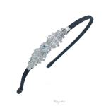 Chrysalini Bridal Headband, Wedding Vine Hairpiece with Crystals - HB3001 image