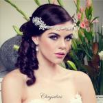 Chrysalini Bridal Headband, Wedding Vine Hairpiece with Pearls - HOLLY.5230 image