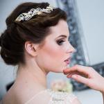 Chrysalini Designer Wedding Hairpiece, Deluxe Bridal Fascinator - ALEXIS image