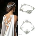 Chrysalini Designer Wedding Hairpiece, Deluxe Bridal Fascinator - AMBER image