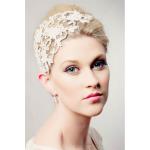 Chrysalini Designer Wedding Hairpiece, Deluxe Bridal Fascinator - Becky image
