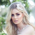 Chrysalini Designer Wedding Hairpiece, Deluxe Bridal Fascinator - LISA image
