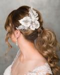 Chrysalini Designer Wedding Hairpiece, Deluxe Bridal Fascinator - MONICA.3120 image