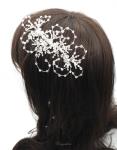 Chrysalini Designer Wedding Hairpiece, Deluxe Bridal Fascinator - R68012 image