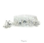 Chrysalini Crystal Bridal Crown, Wedding Comb Hairpiece - C0003 image
