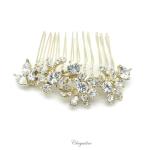Chrysalini Crystal Bridal Crown, Wedding Comb Hairpiece - C0004 image