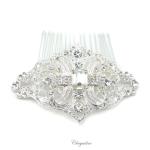 Chrysalini Crystal Bridal Crown, Wedding Comb Hairpiece - C4157 image