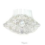 Chrysalini Crystal Bridal Crown, Wedding Comb Hairpiece - C4204 image