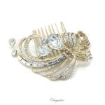 Chrysalini Crystal Bridal Crown, Wedding Comb Hairpiece - C4801 image