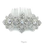 Chrysalini Crystal Bridal Crown, Wedding Comb Hairpiece - C6444 image