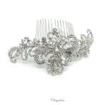 Chrysalini Crystal Bridal Crown, Wedding Comb Hairpiece - C7422 image