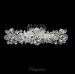 Chrysalini Crystal Bridal Crown, Wedding Comb Hairpiece - E90273 image