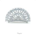Chrysalini Crystal Bridal Crown, Wedding Comb Hairpiece - MT4030 image