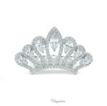 Chrysalini Crystal Bridal Crown, Wedding Comb Hairpiece - MT4040 image