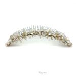 Chrysalini Crystal Bridal Crown, Wedding Comb Hairpiece - R37713 image