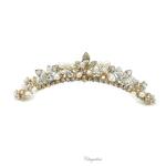 Chrysalini Crystal Bridal Crown, Wedding Comb Hairpiece - R38013 image