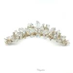 Chrysalini Crystal Bridal Crown, Wedding Comb Hairpiece - R62168 image