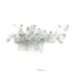 Chrysalini Crystal Bridal Crown, Wedding Comb Hairpiece - R62293 image