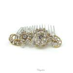 Chrysalini Crystal Bridal Crown, Wedding Comb Hairpiece - R62539 image