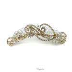 Chrysalini Crystal Bridal Crown, Wedding Comb Hairpiece - R63137 image