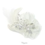 Chrysalini Crystal Bridal Crown, Wedding Comb Hairpiece - R66886 image