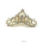 Chrysalini Crystal Bridal Crown, Wedding Comb Hairpiece - T15600 image