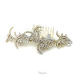 Chrysalini Crystal Bridal Crown, Wedding Comb Hairpiece - T16009 image