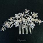 Chrysalini Crystal Bridal Crown, Wedding Comb Hairpiece - T14330 image