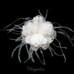 Deluxe Chrysalini Bridal Hairpiece, Wedding Flower Comb - AR694181 image