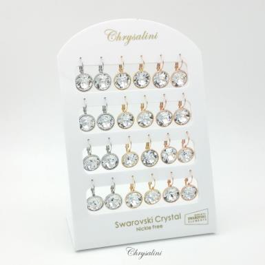 Bridal Jewellery, Chrysalini Wedding Earrings with Crystals - AE6001STAND AE6001STAND Image 1