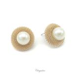 Bridal Jewellery, Chrysalini Wedding Earrings with Pearls - DE3521 image