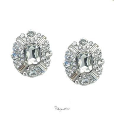 Bridal Jewellery, Chrysalini Wedding Earrings Sterling Silver925 - SSE0004 SSE0004 Image 1