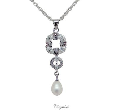Bridal Jewellery, Chrysalini Wedding Necklaces with Pearls - DN0032 DN0032 Image 1